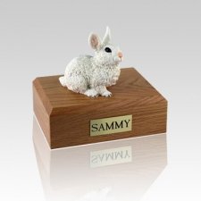 White Medium Rabbit Cremation Urn